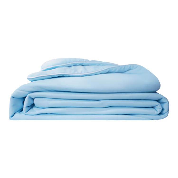 Anmino Anti-Mite Antibacterial Ice Silk Summer Cool Quilt, Class A Summer Air Conditioning Quilt, Machine Washable, Bare Sleeping Single Thin Quilt, Cooling Sensation Value 0.25
