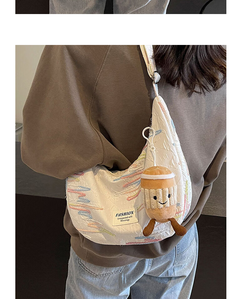 Aiqinghai Handbag, Women's Crossbody Bag, Dumpling Bag, Canvas Bag, Commuter Brand, Birthday And Mother's Day Gift, Practical Present for Mom 10