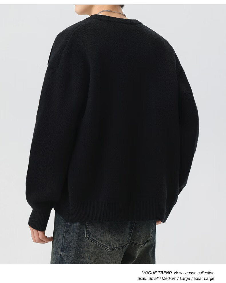 MMOPTOP Japanese Style Premium Warm Knit Sweater Autumn Winter Men's Knit Cardigan Jacket MMY01 Black 2XL 5