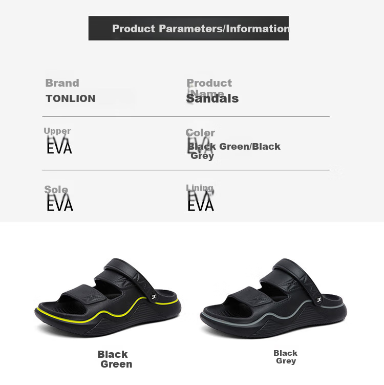 TonLion Men's Sandals, Outdoor Casual Dual-Use Sandals And Slippers, Men's Outdoor Water-Friendly Beach Sandals 4
