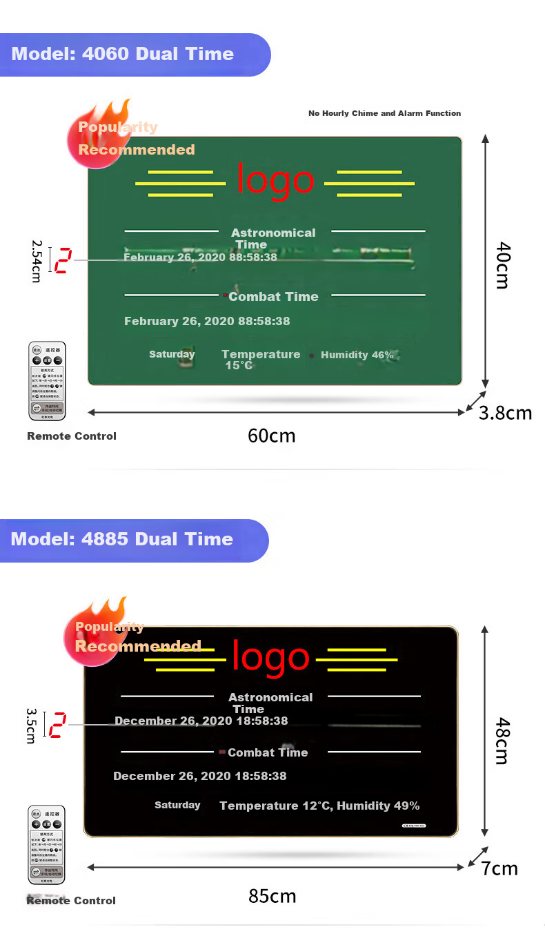 HoTai Beidou Satellite Automatic Time-Setting Perpetual Calendar Beidou Clock 39*58cm - Astronomical Time - Beidou Antenna Version 7