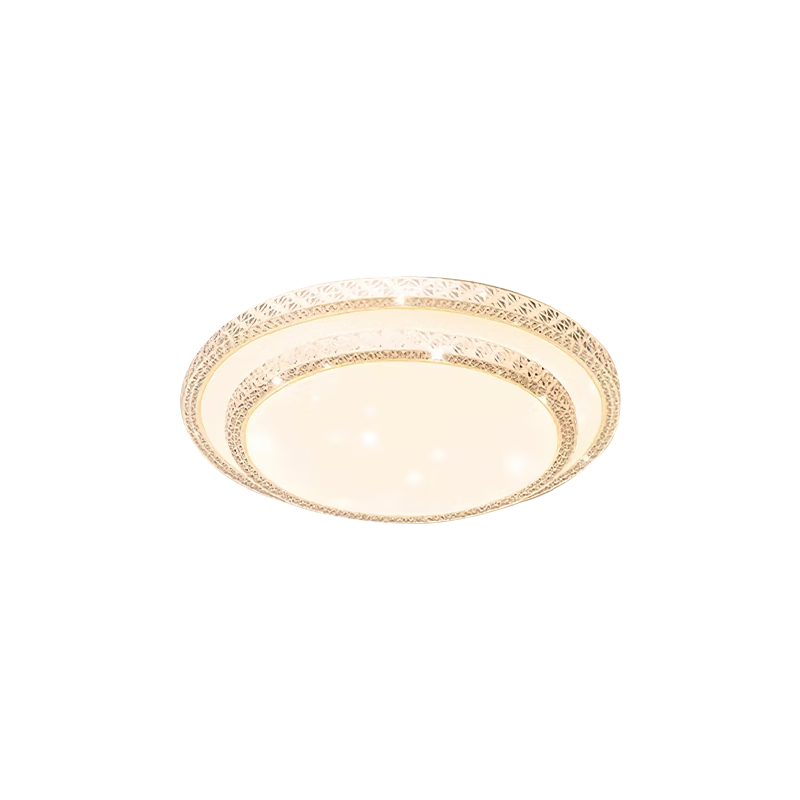 GUJIA LED Ceiling Light for Living Room And Bedroom, Simple And Elegant, Puri Light Source Eye-Protecting Lamp Fixture, 50cm Round [Installation Included]