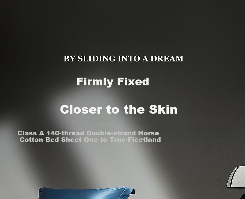 Shuixingjiafang Cotton Bed Cover, Class A, 140 Thread Count, Pima Cotton, Satin Lining, Dirt-Proof Mattress Cover, Protective Cover, 1.8x2 Meters 1