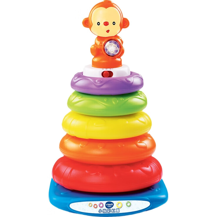 Развивающая игрушка Vtech "Обезьянка Радужное Кольцо", музыкальная, для детей от 6 месяцев, подарок для новорожденных