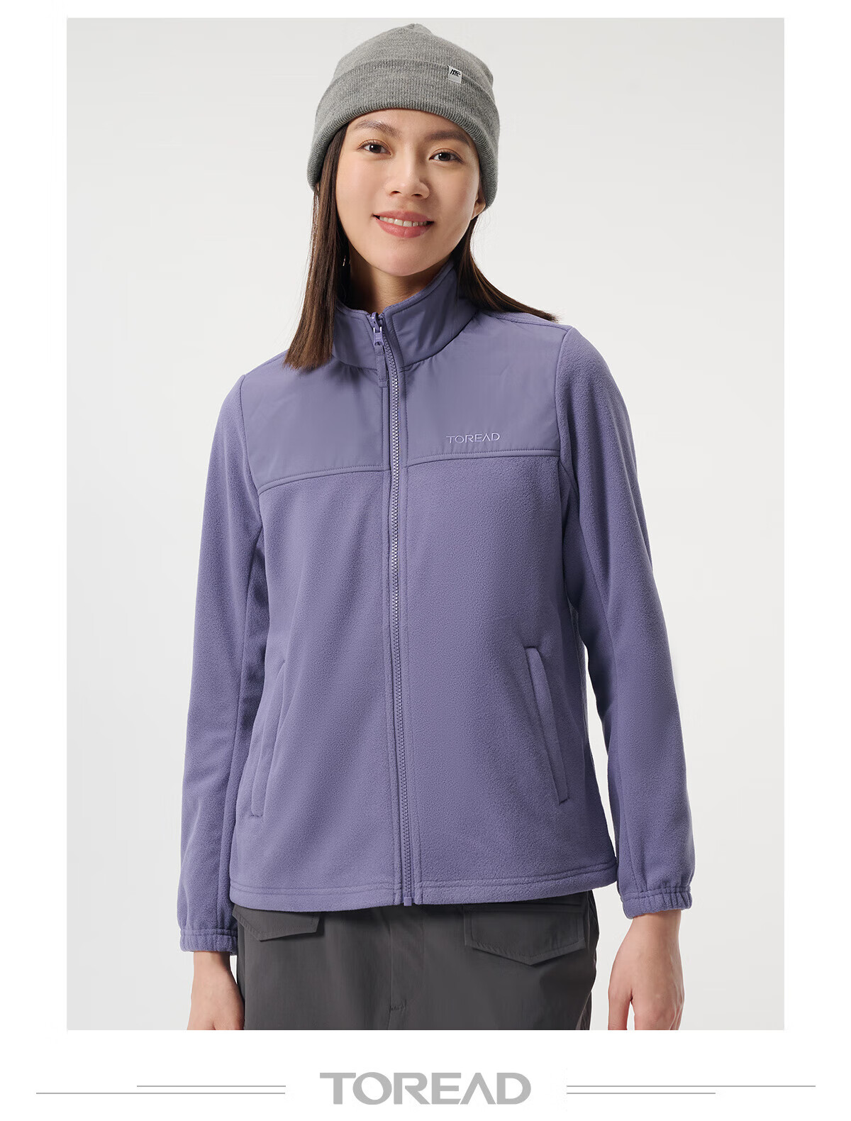 TOREAD Women's Autumn Winter Outdoor 3-in-1 Fleece Waterproof Windproof Jacket TAWWCM92707 2