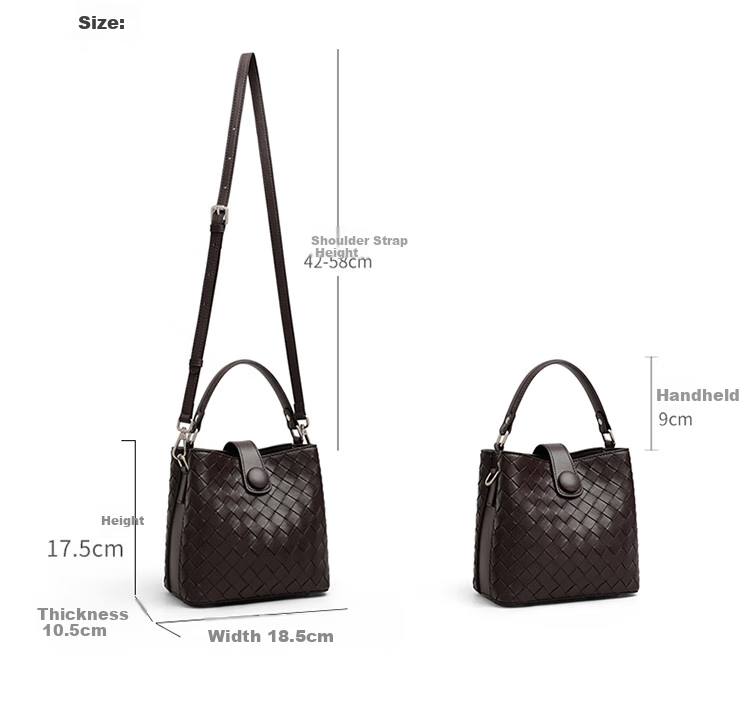 Aiqinghai Leather Handbag, Women's Crossbody Bucket Bag, Shoulder Tote Bag, Stylish Birthday Mother's Day Gift, Practical Present for Mom 8
