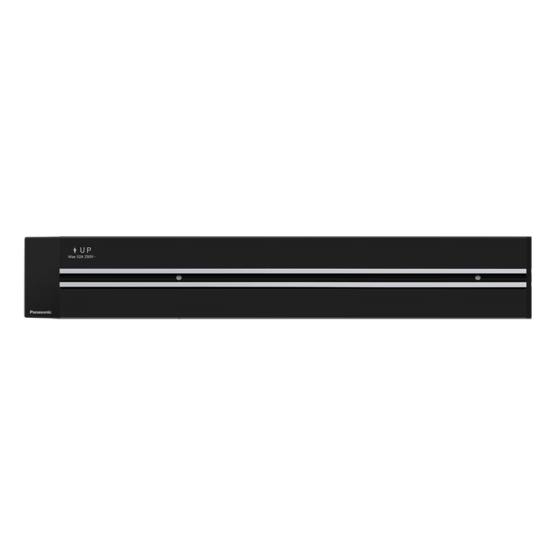 Panasonic Track Socket Movable Sliding Rail Kitchen Living Room Surface Mounted Sliding Power Strip Household Multifunctional Guide Rail Switch Socket Single Track (1m) Black