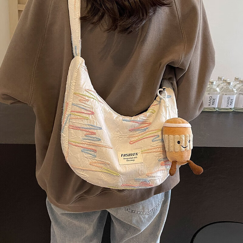 Aiqinghai Handbag, Women's Crossbody Bag, Dumpling Bag, Canvas Bag, Commuter Brand, Birthday And Mother's Day Gift, Practical Present for Mom