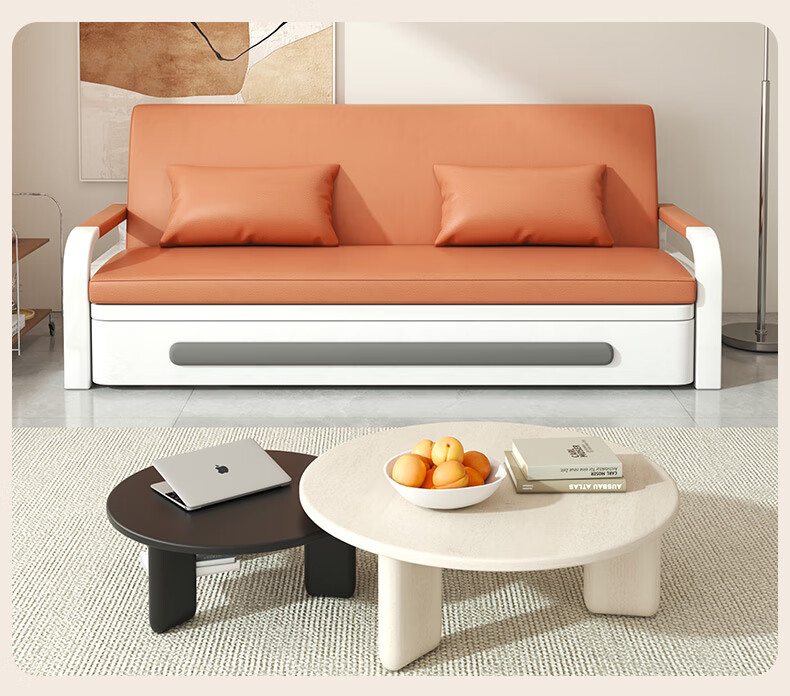 Yamile Foldable Sofa Bed 2-in-1 2025 New Model Pull-Out Foldable Multifunctional Small Apartment Single Sofa Bed 2