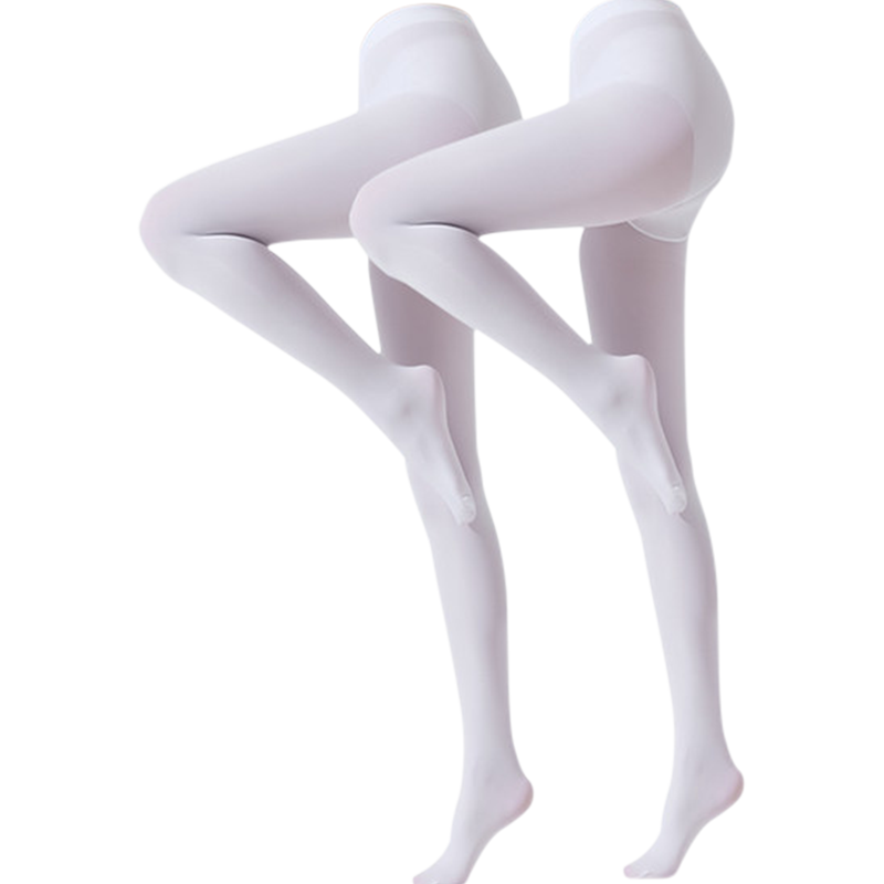 Ziyouxi Dance Tights, Adult White Leggings, Women's Summer Silk Stockings, Thin Pantyhose, Student Bare-Leg Aid, Ballet-Specific