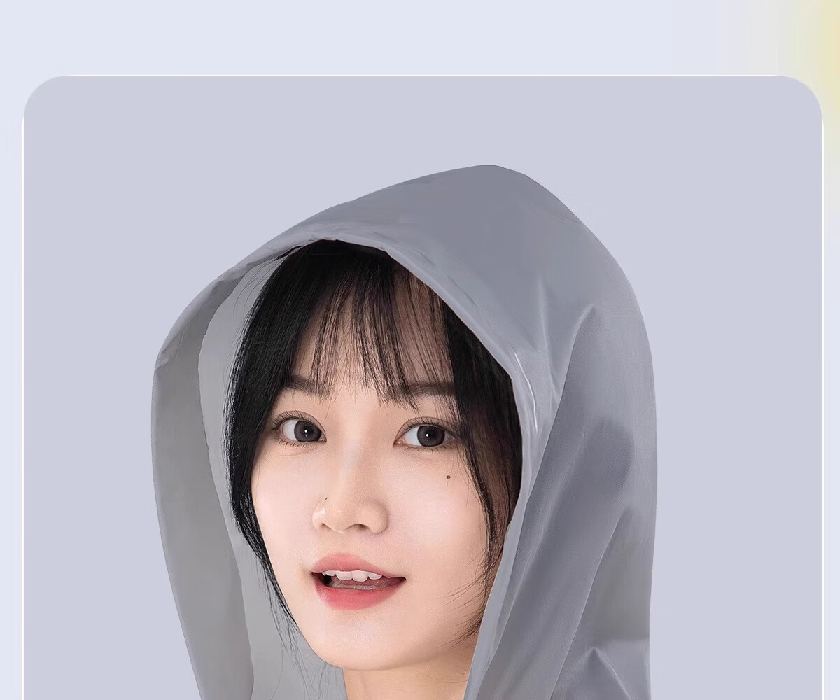 ToMill Reusable Raincoat, Thickened Adult Portable Rain Poncho for Outdoor Cycling, Hiking, Trekking, Long Style with Hood 7