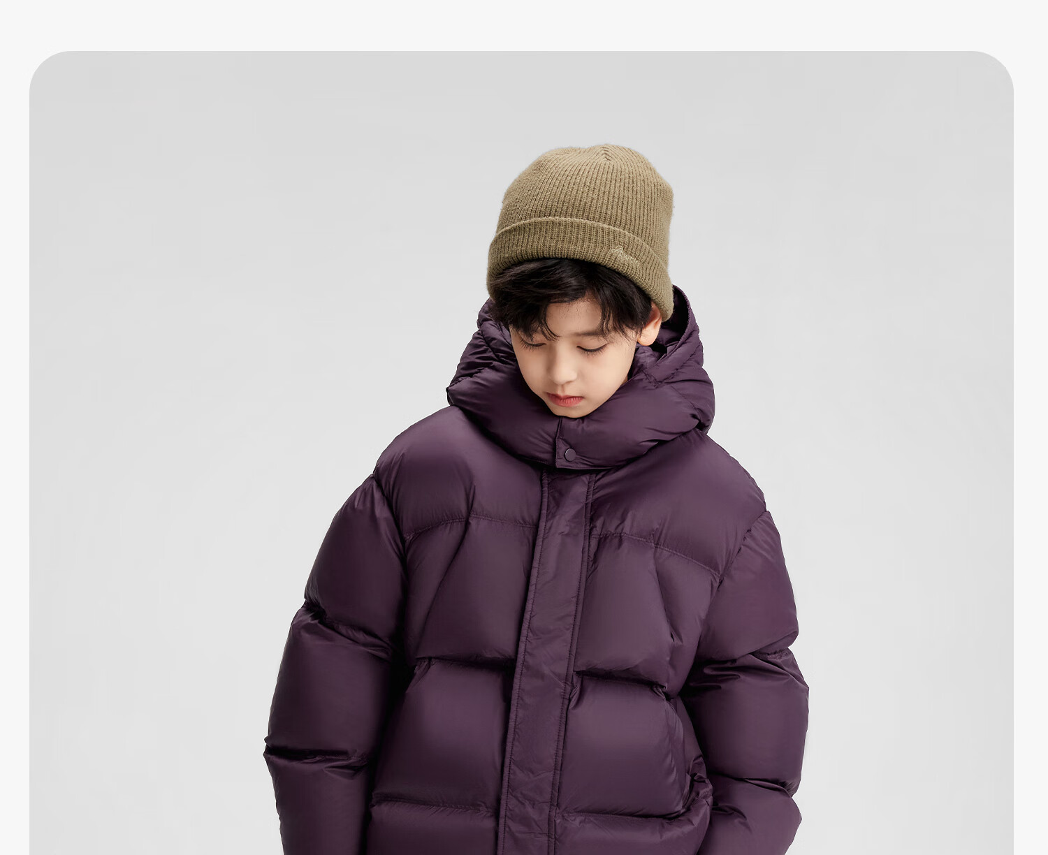 Zuo Xi Boys' Winter Down Jacket New Warm Children's Three-Proof Hooded Puffer Coat Red 140 New Year Outfit 45