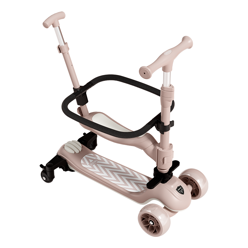 BEIESTATE Supreme Six-In Skateboard for Children Aged 1-3 Detachable Foldable Birthday Gift, Beimofen Color