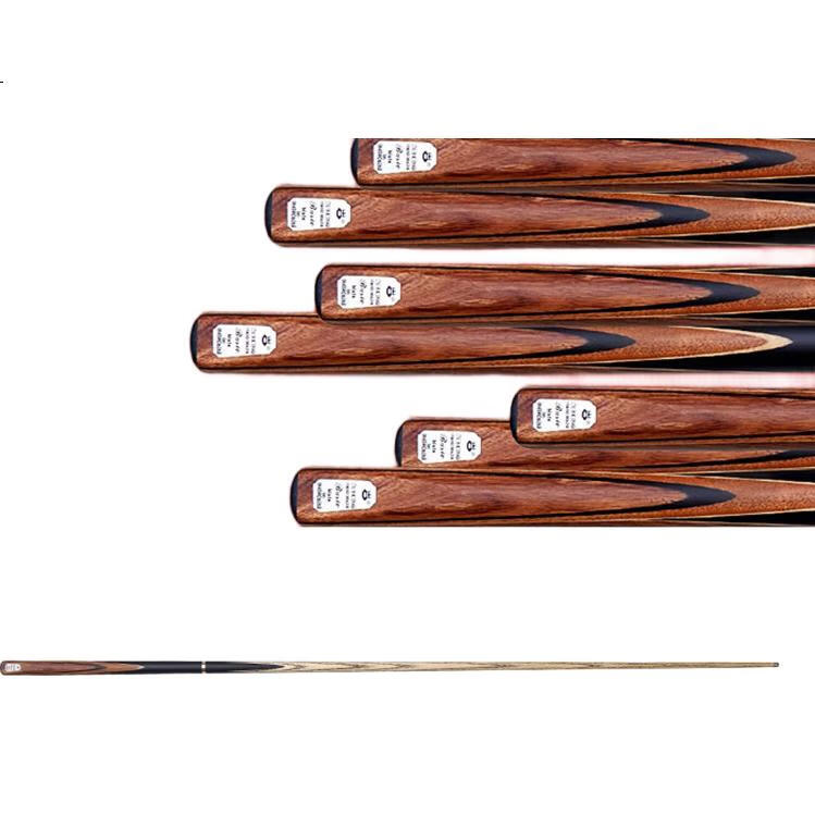 Aomi Snooker Cue, Black Eight Small Tip, Chinese Eight-Ball Medium Tip Pool Cue, 16 Colorful Tree Bumps, 9.5mm