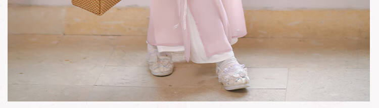 Qibo Hanfu Girls' Spring And Autumn 2026 Mid-Autumn Festival New Style Chinese-Style Tang Suit Children's Outfit Set, Floral Rain Pink, Size 140 9