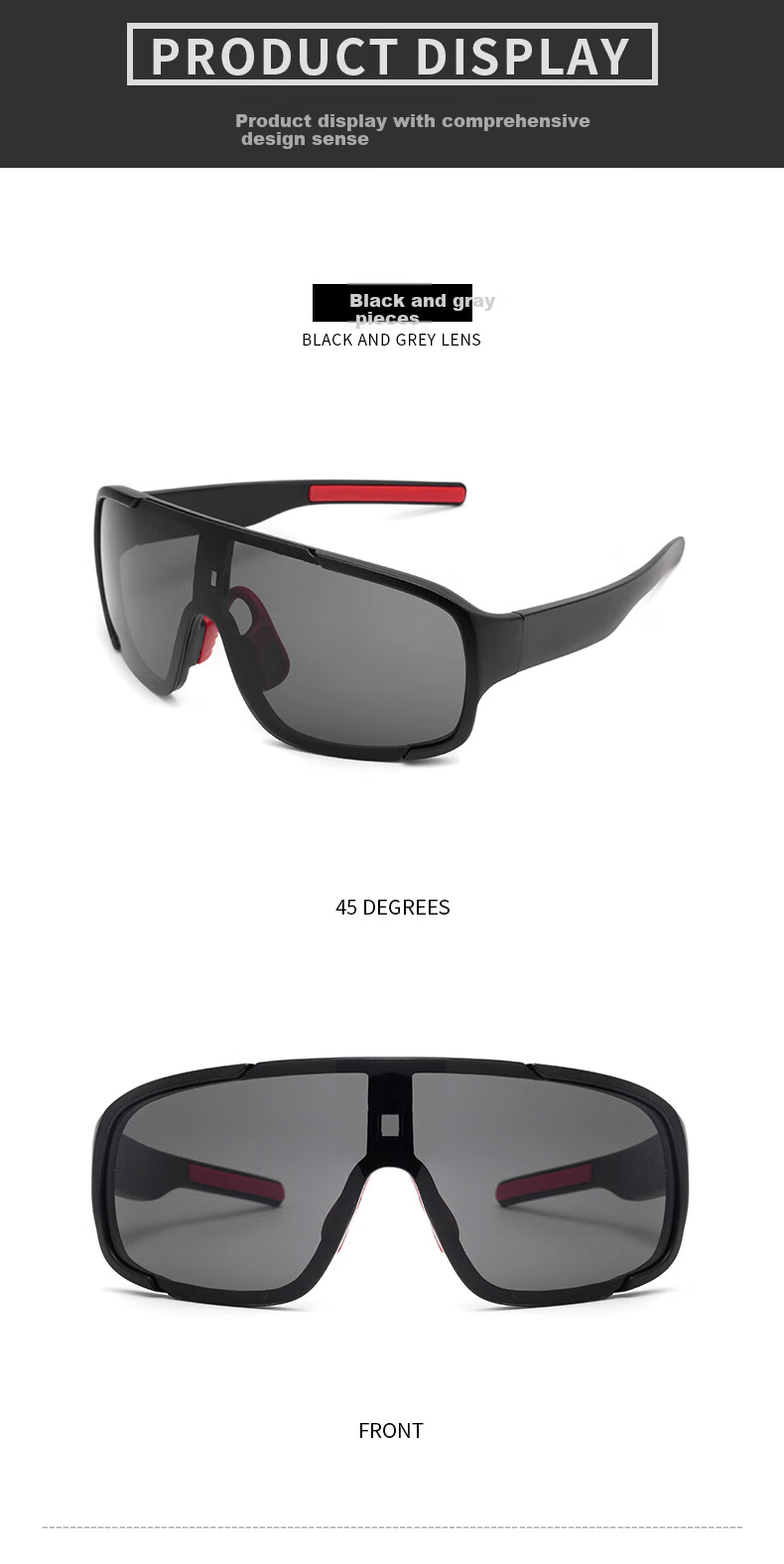 Lianshang Polarized Cycling Sunglasses, Day And Night Use, Unisex, Windproof And Sandproof, Outdoor Running, Photochromic 15