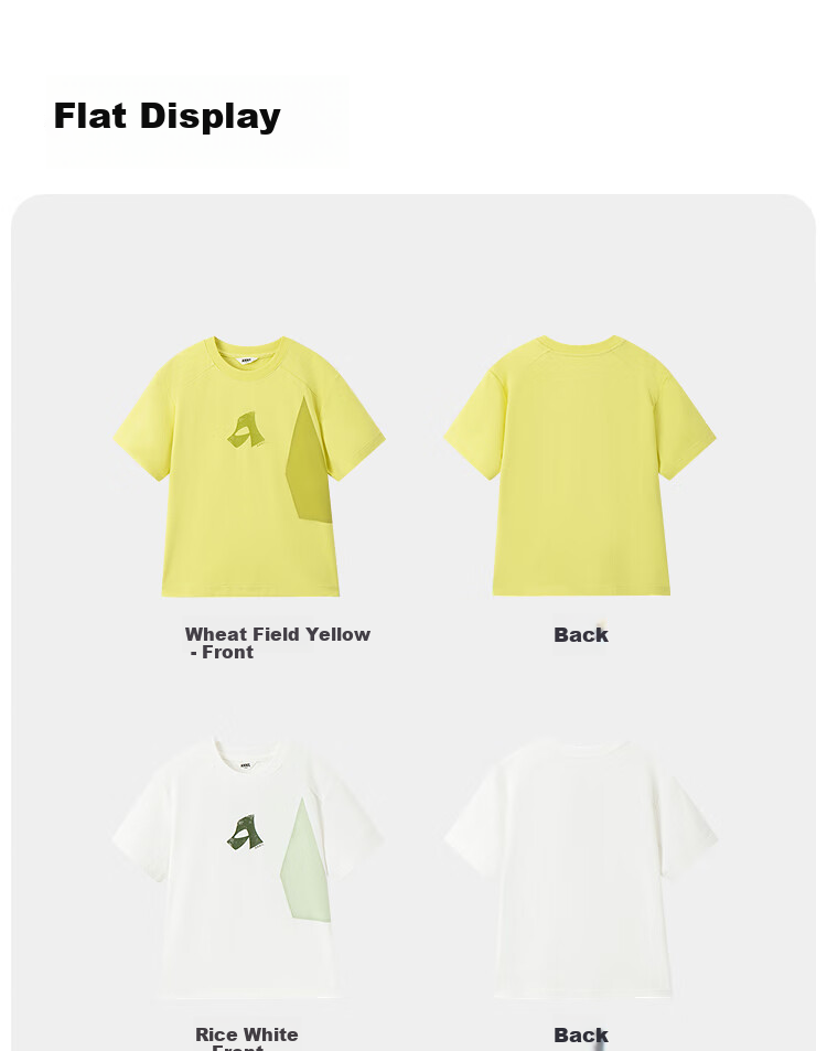 Annil Boys' Round Neck Short-Sleeve T-Shirt, 2025 Summer New Style, Quick-Dry Breathable Cool-Feeling Casual Elastic Contrasting Color 8
