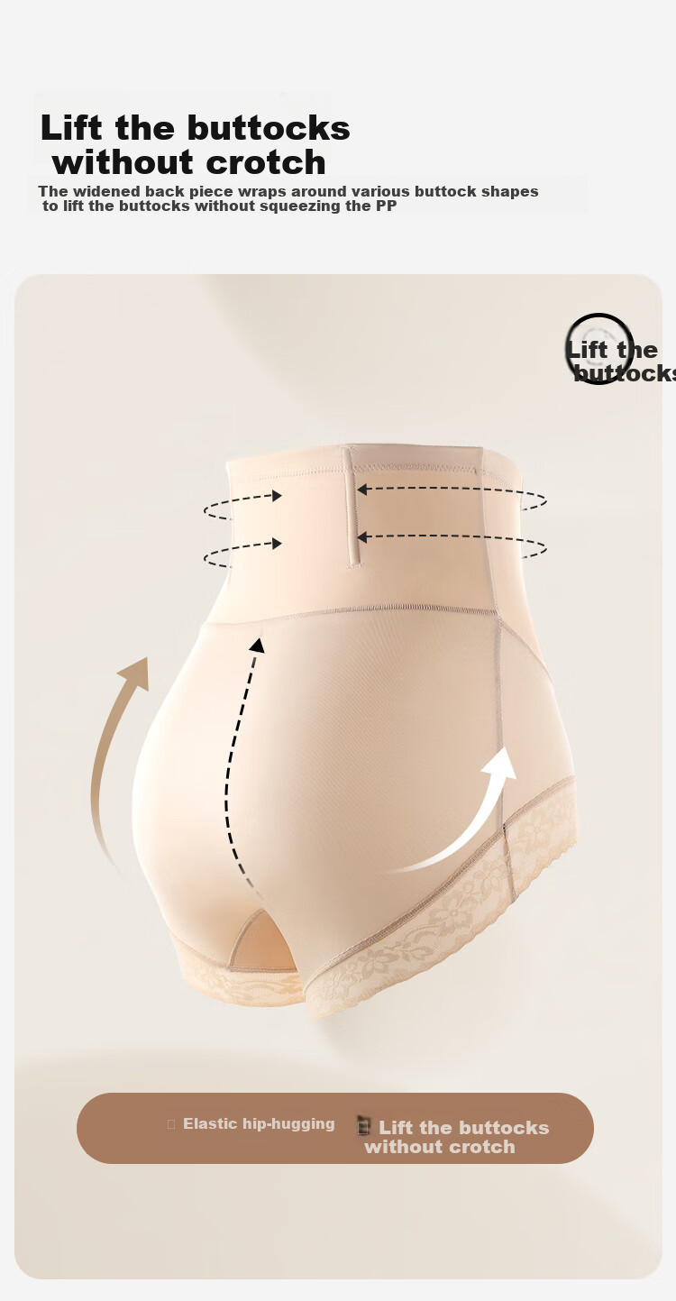 Moonbadi Women's Underwear, Lightweight And Breathable Shaping Panties, Cotton Crotch, Moisture-Wicking And Breathable, High-Waisted Tummy Control Triangle Briefs 4