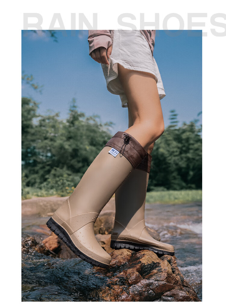 Warrior Unisex Waterproof Non-Slip Outdoor Hiking Rain Boots Foldable Durable Rain Shoe Covers 1003 Black Size 40 16