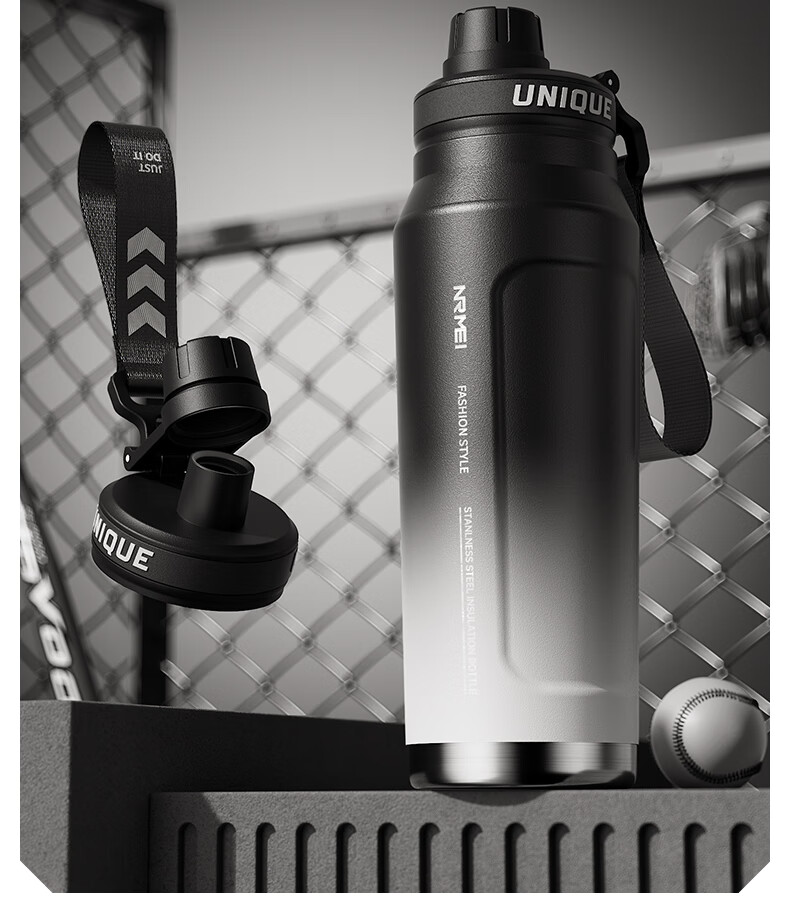 ERM Large Capacity Insulated Water Bottle for High School Boys Student Outdoor Sports Fitness Cycling Portable Sports Flask 4