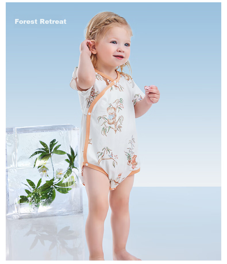 Beitaisi Baby Clothes, Summer Thin Style, Newborn Onesie, Mesh Breathable Pure Cotton, Unisex Infant Bodysuit 15