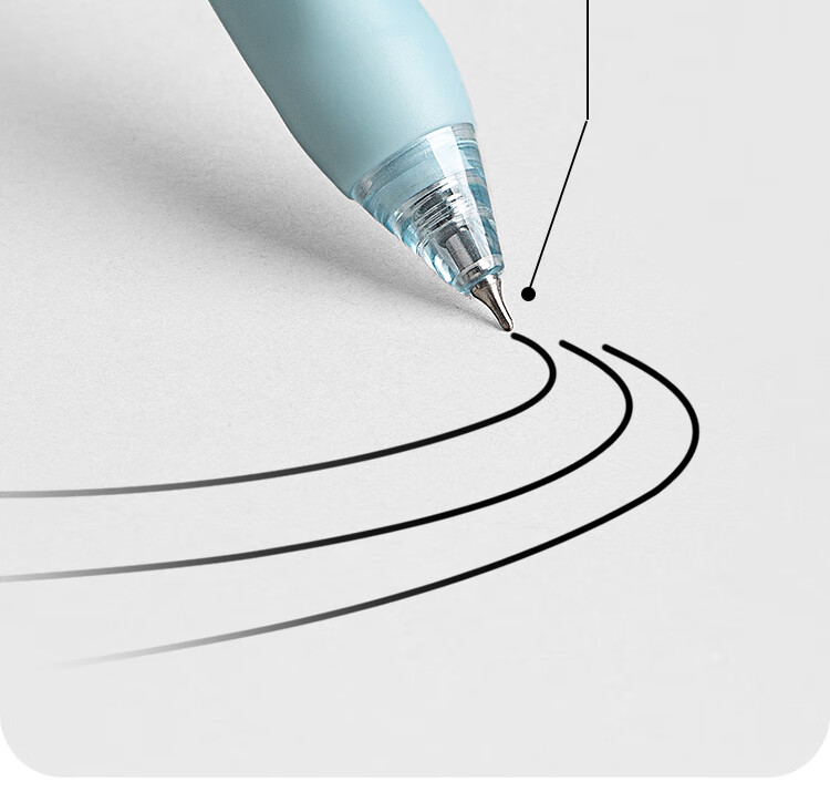 Fizz Quick-Drying Retractable Gel Pen, Stylish Design, 0.5mm Low Center of Gravity, Double Steel Ball CS Tip, Large Capacity Office Signing Pen, Back-To Exam Pen, 4-Pack B73003 4
