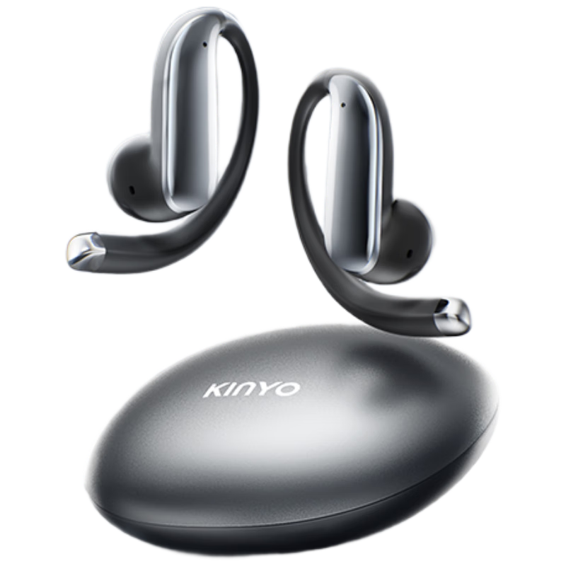 KINYO Berlin Sound Wireless Bluetooth Bone Conduction Earphones 2025 Latest Model, Comfortable Long Wear, Sports Running, Deep Bass, Long Battery Life