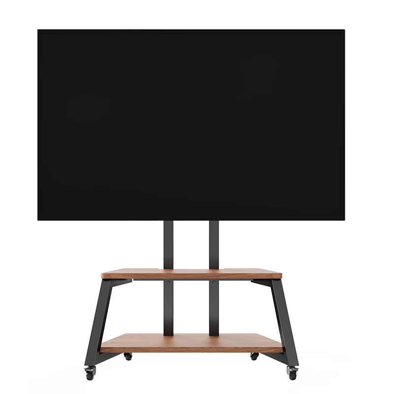 Enlipu 50-85 Inch TV Mobile Cart, Solid Wood TV Stand Art Cart, Suitable for Xiaomi, Skyworth, Hisense And Other TVs
