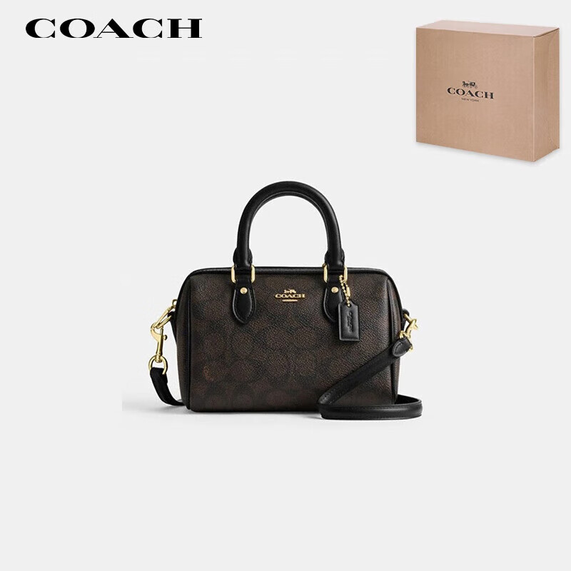 COACH [Brand Direct Supply], Women's ROWAN Handbag, Shoulder Bag, Crossbody Boston Bag CW330 Gift