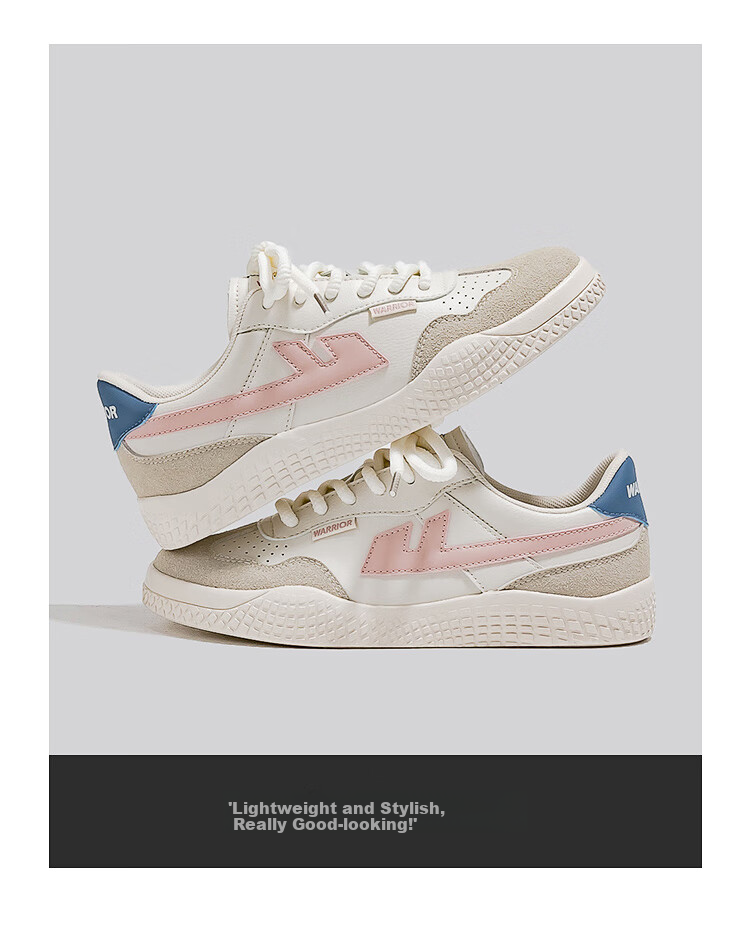 Huili Official Women's Shoes, Dexun Shoes for Women, 2026 New Style Versatile Simple Casual Sneakers for Women, Beige Pink, Size 38 13