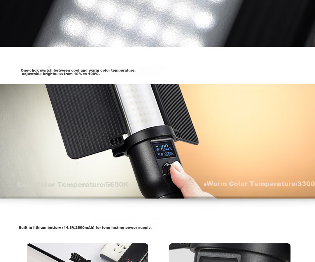 Godox LC30Bi Desktop Fill Light, Jewelry And Accessories Tabletop Shooting Video Live Streaming Constant Soft Light LED Photography Lamp 2