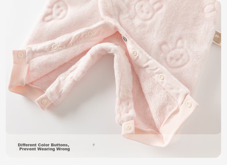 DAVE & BELLA Newborn Thermal Winter Romper Fleece Lined Baby Girl Boy Jumpsuit 4