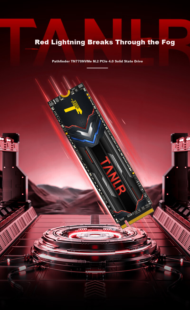 TANLR 2TB SSD Solid State Drive NVMe M.2 Interface PCIe 4.0x4 Selected TLC NAND PS5 Gaming E-Sports Player Compatible with Valorant Longping TN770 1