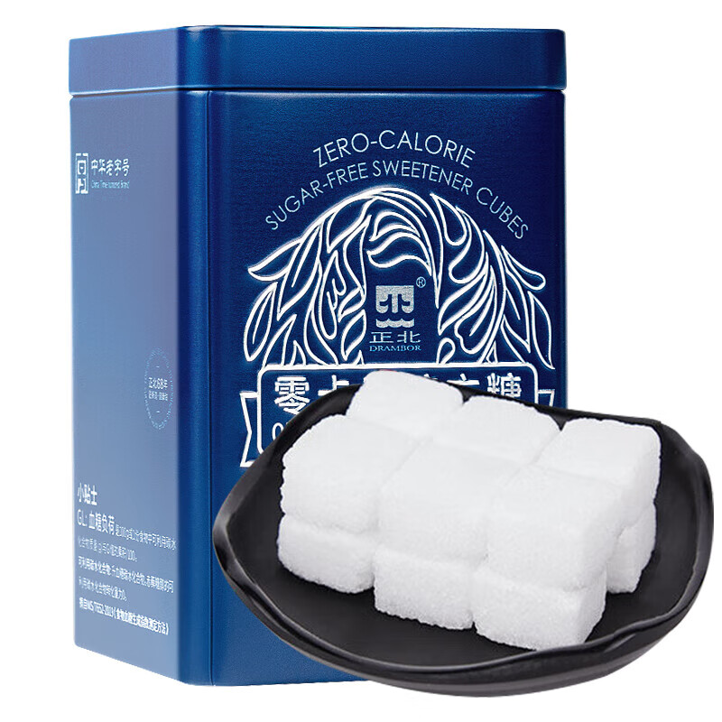 正北代糖无糖方糖120g【0糖0脂0钠0卡】零卡糖咖啡方糖天然赤藓糖醇