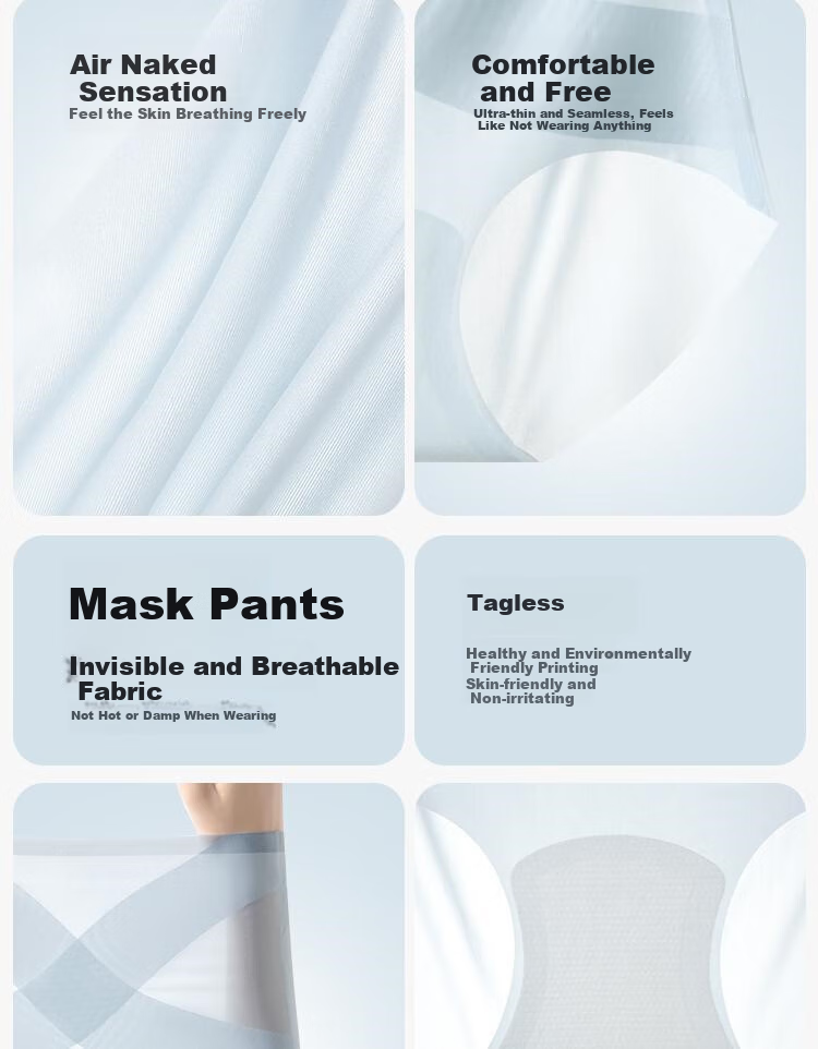 MiiOW Seamless Underwear for Women, Tummy Control And Butt-Lifting, High-Waisted Invisible Yoga Sports Postpartum Ice Silk Triangle Briefs 2
