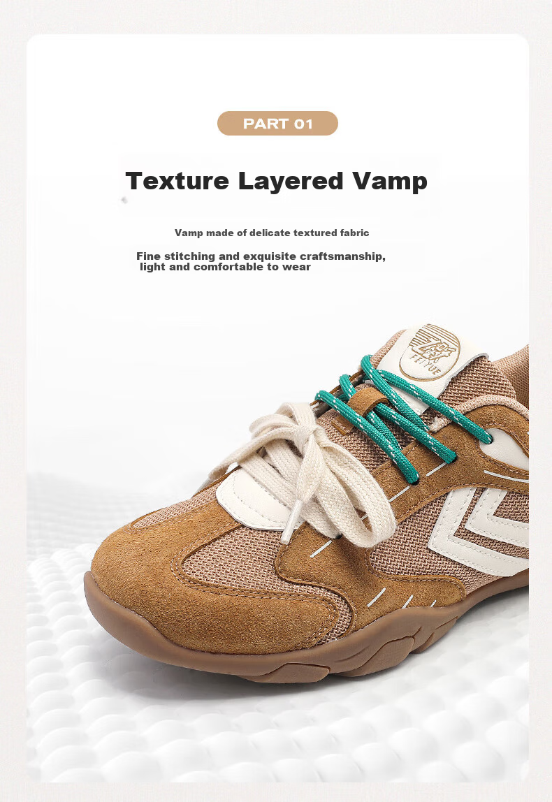 Feiyue Official Women's Sneakers, New Summer 2026 Style, Breathable Mesh Casual Shoes for Women, Light Brown, Size 36 5