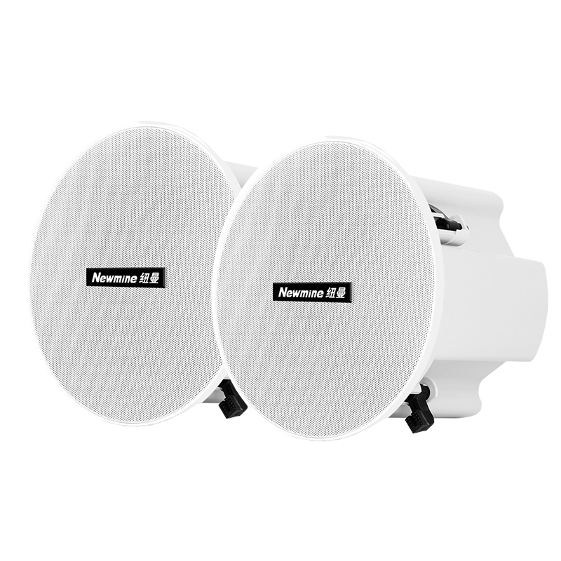 Newmine G-6 Wireless Bluetooth Ceiling Speaker Set, Home And Shop Background Music Broadcasting, Recessed Speaker with Coaxial Tweeter And Woofer (5-Inch, One-To)