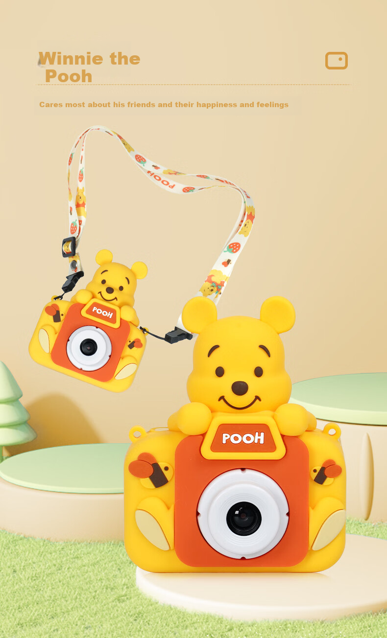 Disney Children's Digital Camera, Compact Camera for Students, Portable Handheld Camera for Photography, Travel, Boys And Girls Toys, Birthday Children's Gift Box, Mickey Mouse 10
