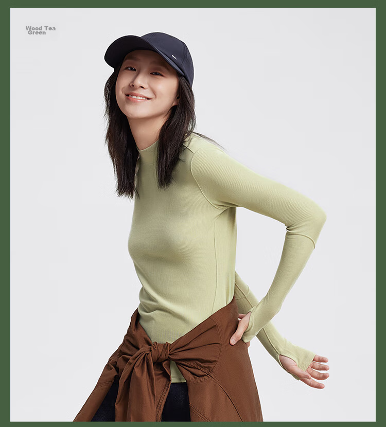 Beneunder Semi-Turtleneck Base Layer Top for Women, Slim Fit, Autumn Inner Wear, Long Sleeve, Stretchy, Soft Skin, SF026 27