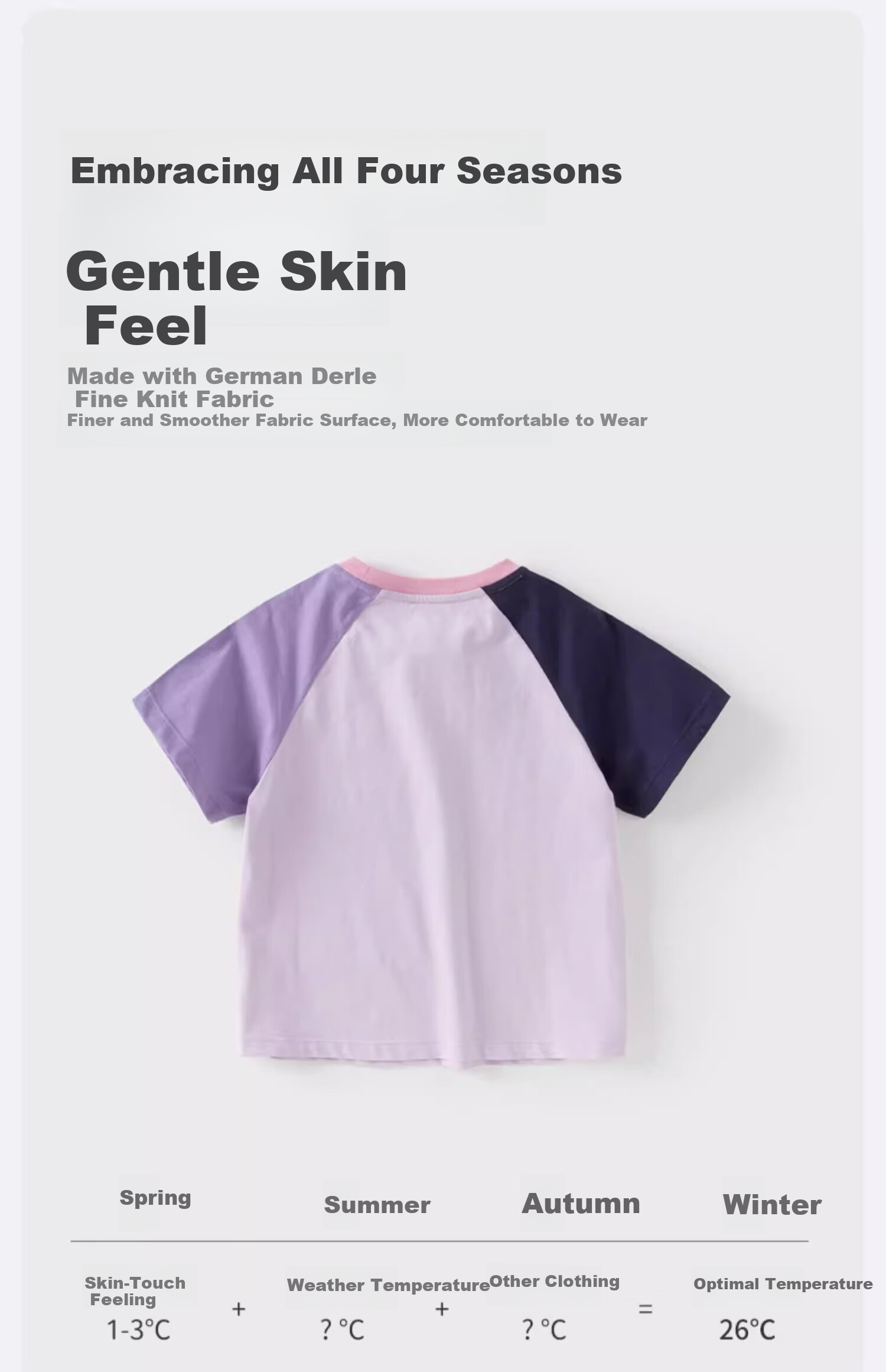 DAVE & BELLA Kuromi Girls' Short-Sleeve T-Shirt, Summer Children's Cotton Purple Top, Kids' Clothing 6