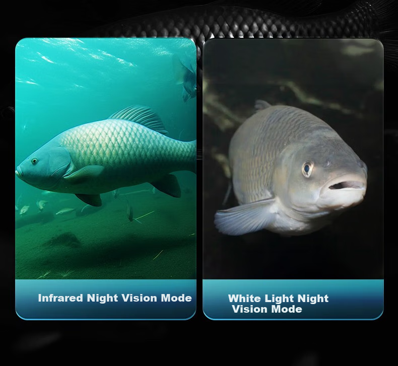 Xunyuboshi 360-Degree Rotating Underwater Fish Finder, Ultra-High Definition Probe, 4.3-Inch HD Screen + 360-Degree Temperature-Sensing Deep Head + 30 Meters 12