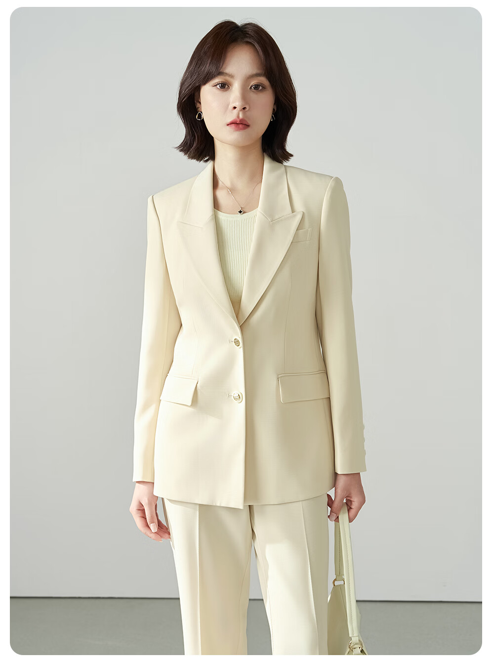 Miss Bird Women's Winter Suit Set Professional Interview Formal Workplace High-End Commuter Blazer Jacket 10