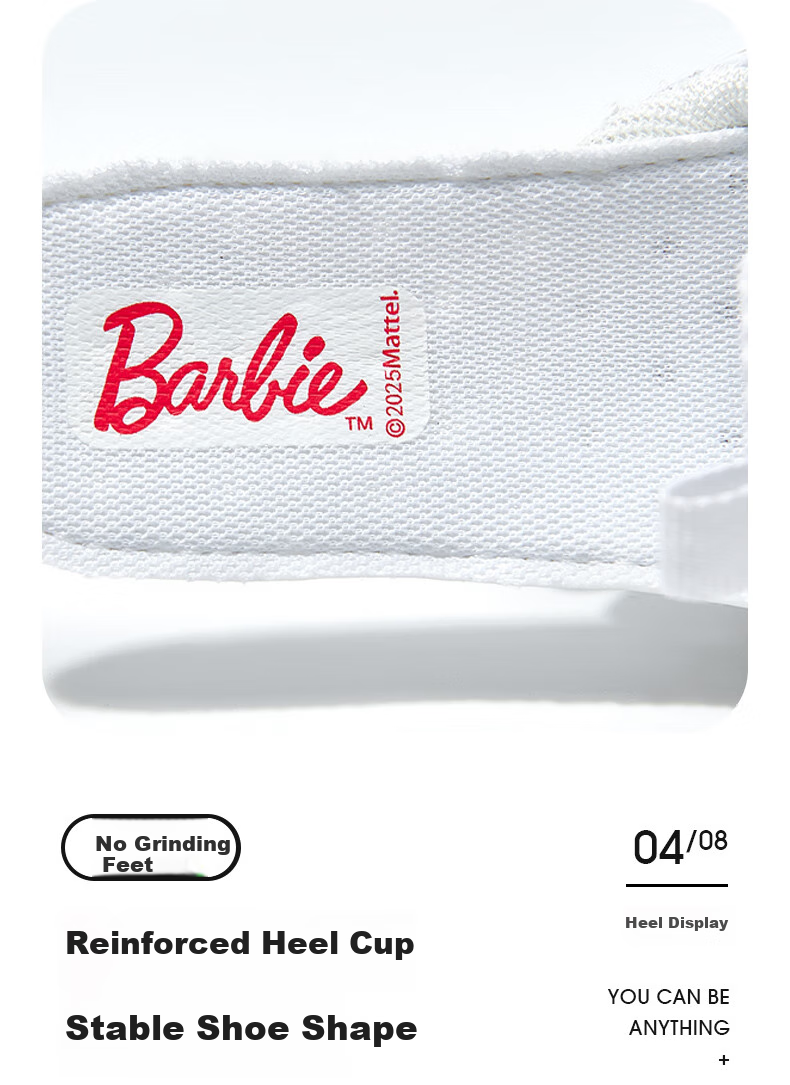 Barbie Girls' Summer Mesh Shoes, Breathable Dad Shoes, Student White Sneakers, Sports Shoes DA6702, White, Size 32 8