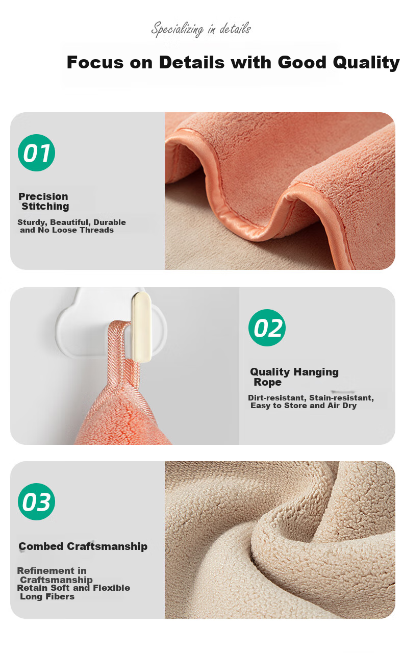 Mr Clean Double-Layer Thickened Household Cleaning Cloths Microfiber 20x30cm 3-Pack Kitchen Cloths Large Size Car Wash No Watermarks 6