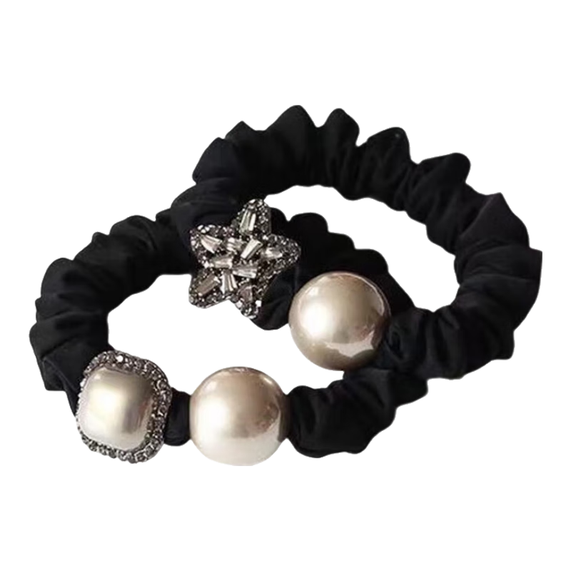 Dongyiyanxuan Hair Ties for Women, Elegant And Stylish Bun Ties, High Elasticity And Durable, Dongdamen Hair Bands, Rubber Bands, Hair Accessories, 2 Pieces Per Pack