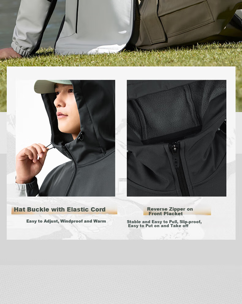 361° Men's Spring Jacket, Triple-Protection Sports Outdoor Water-Repellent Casual Fleece-Lined Coat, Style 652544602-1 15