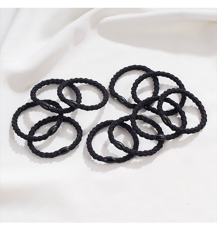 CHIMERA 10 Pieces High-Elasticity Non-Binding Durable Hair Ties Practical Hair Bands Bun Holders Elastic Hair Bands Hair Accessories 3