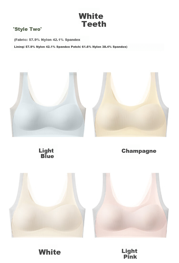 MiiOW Girls' Underwear Bra, Puberty Bra for Ages 12-18, Seamless Thin Sports Bra for Middle School And High School Students 19