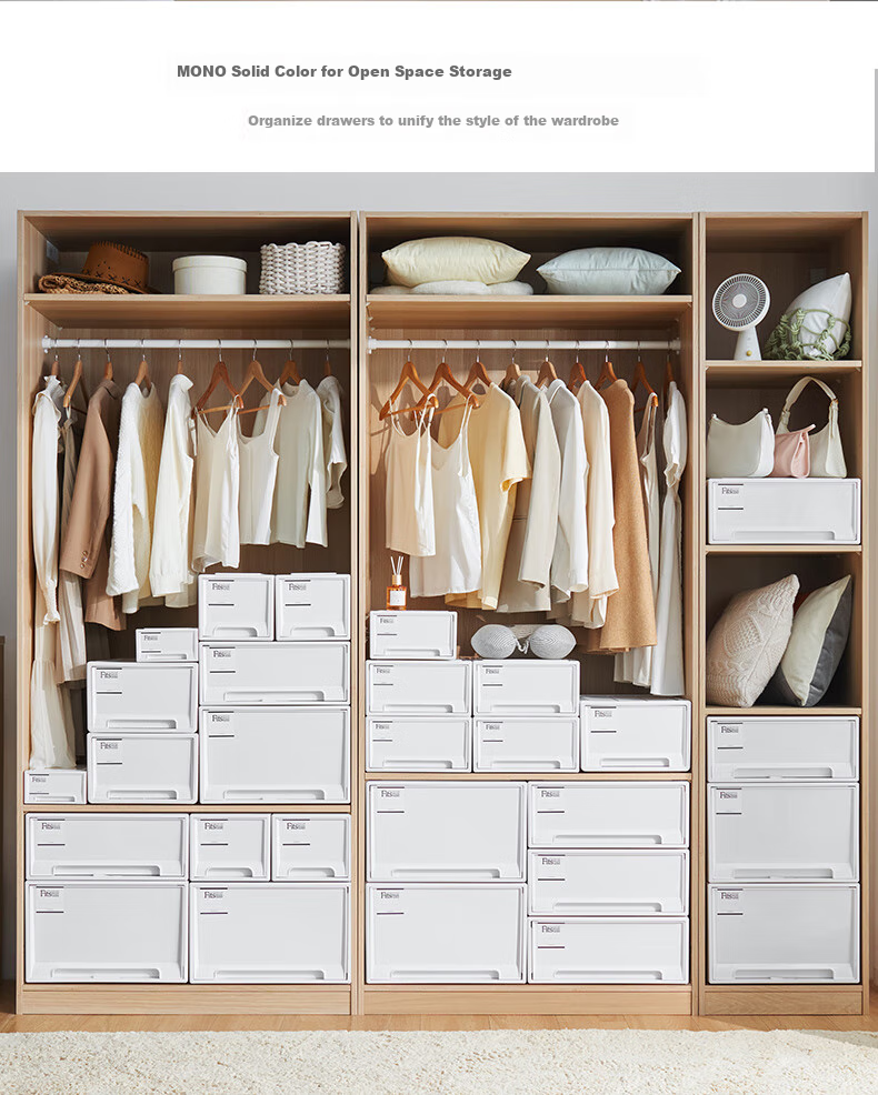 TENMA Modular Drawer Cabinet, Visible Storage Box, Underwear Organizer, Entryway Storage Drawer Unit 11