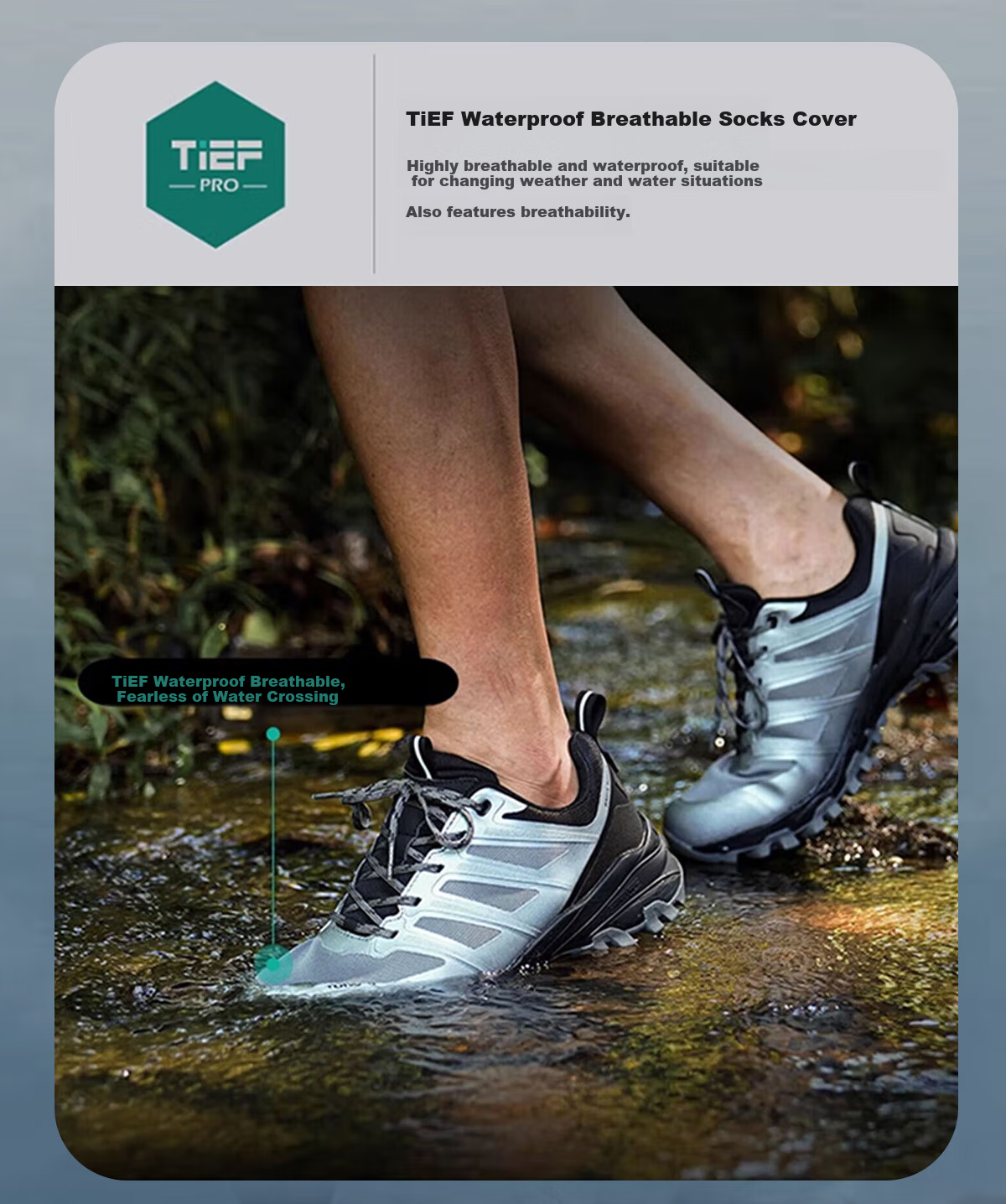 TOREAD Waterproof Hiking Shoes for Men, Autumn And Winter Outdoor Mountaineering Shoes, Non-Slip Comfortable Casual Sports Shoes TFAABN91766 4